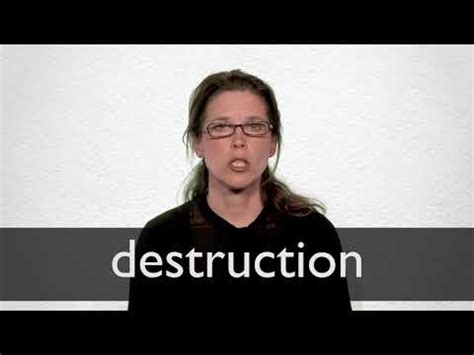 destruct in English .